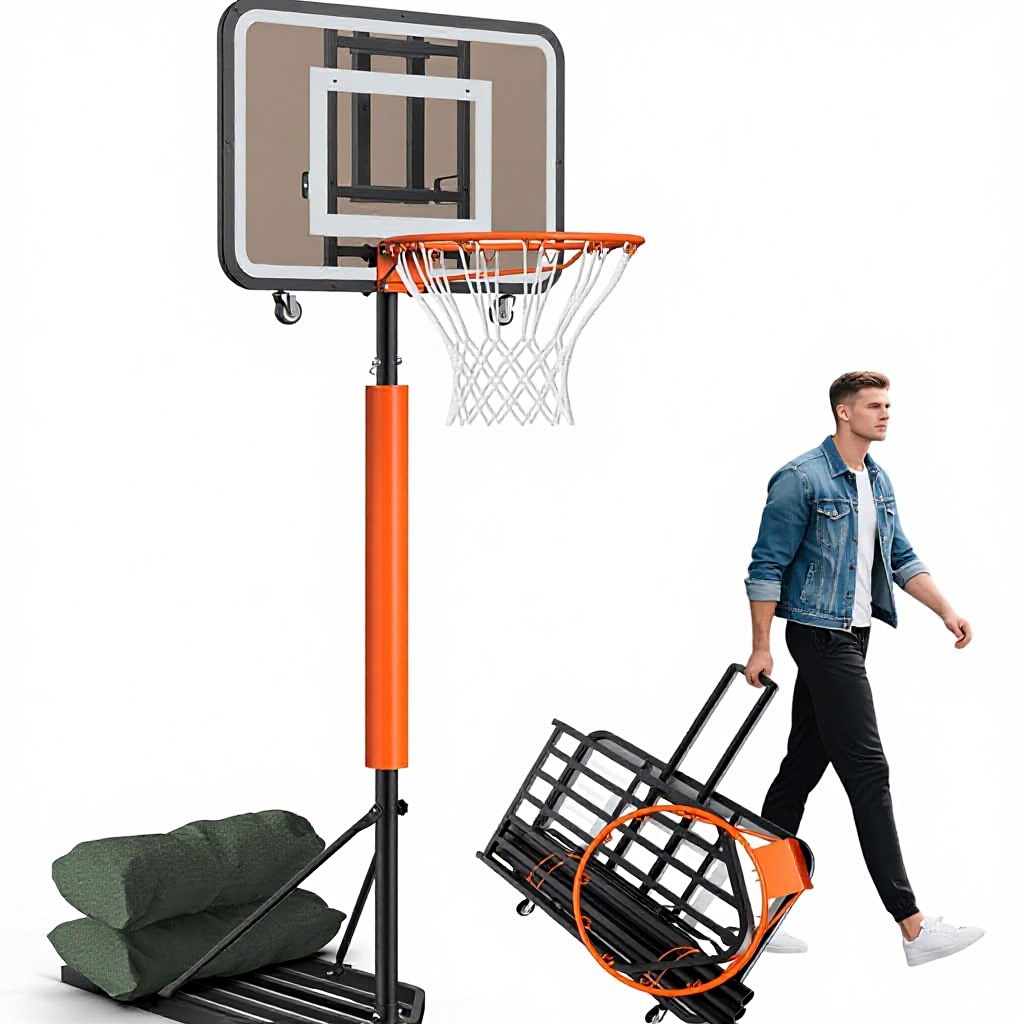 Basketball Hoop - Ayarlanabilir, Taşınabilir Basketbol Potası Sistemi, 7,1-8,9