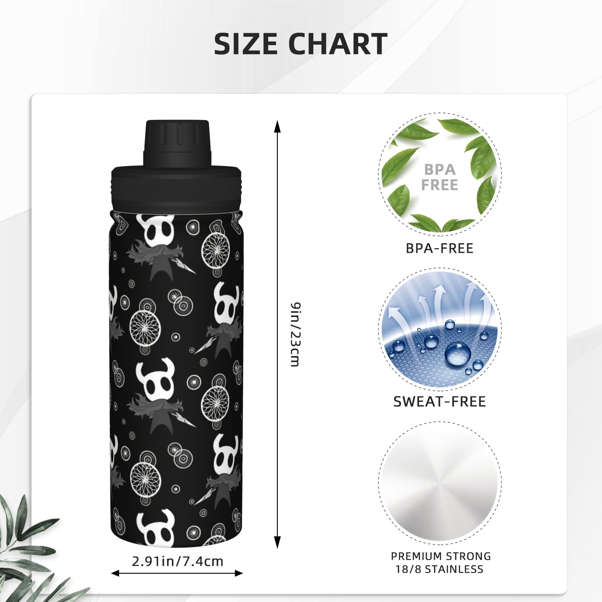 Hollow Knights Silksongs 18OZ  - Sports Water Bottle Insulated incelemesi ve fiyatı