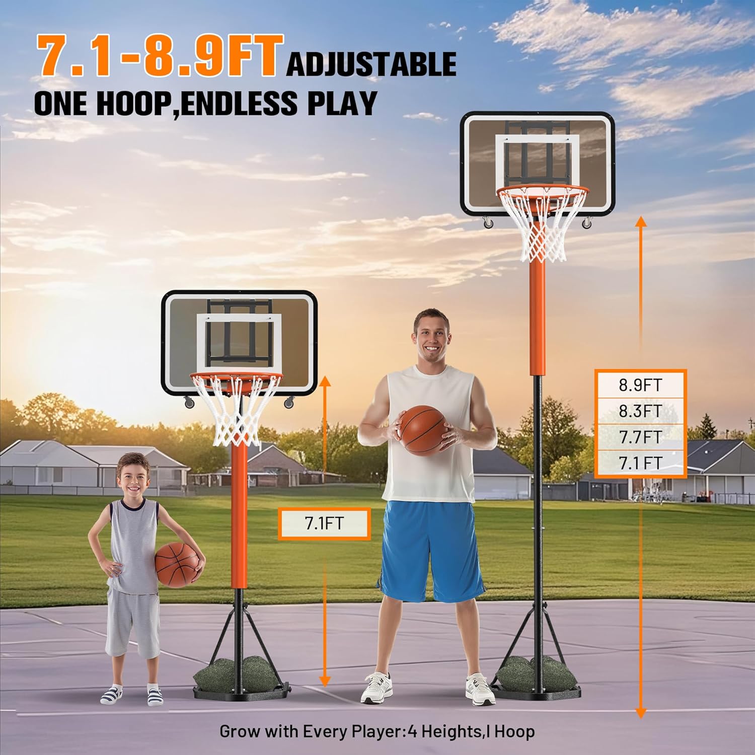 Ayarlanabilir, Taşınabilir Bas - Basketball Hoop incelemesi ve fiyatı