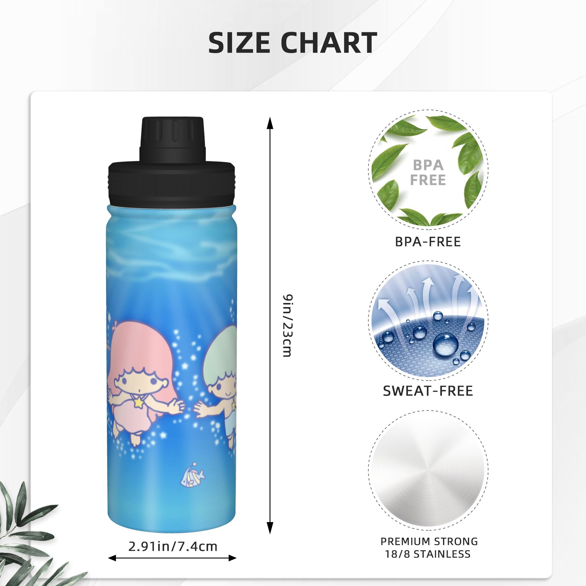 Little Twins Stars Çizgi Film  - Sports Water Bottle Insulated incelemesi ve fiyatı
